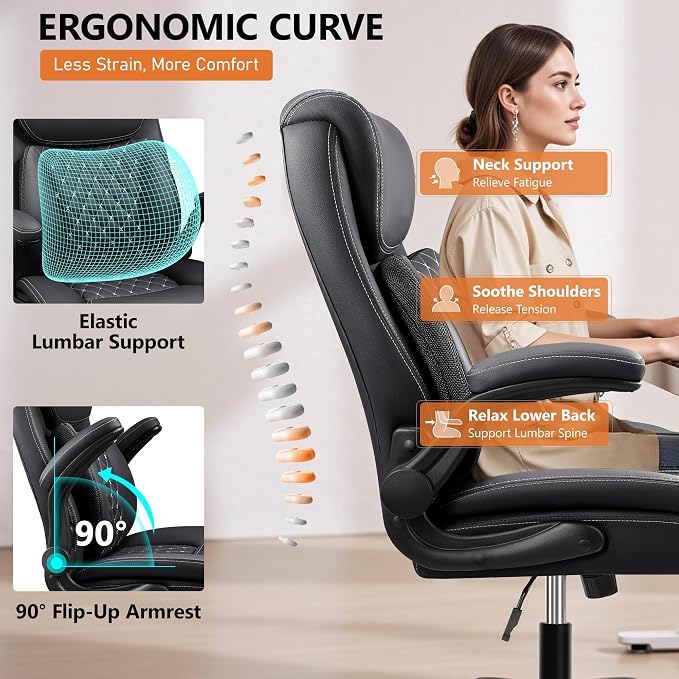 BESTFAIR Office Chair, Ergonomic Computer Desk Chairs - Image 5