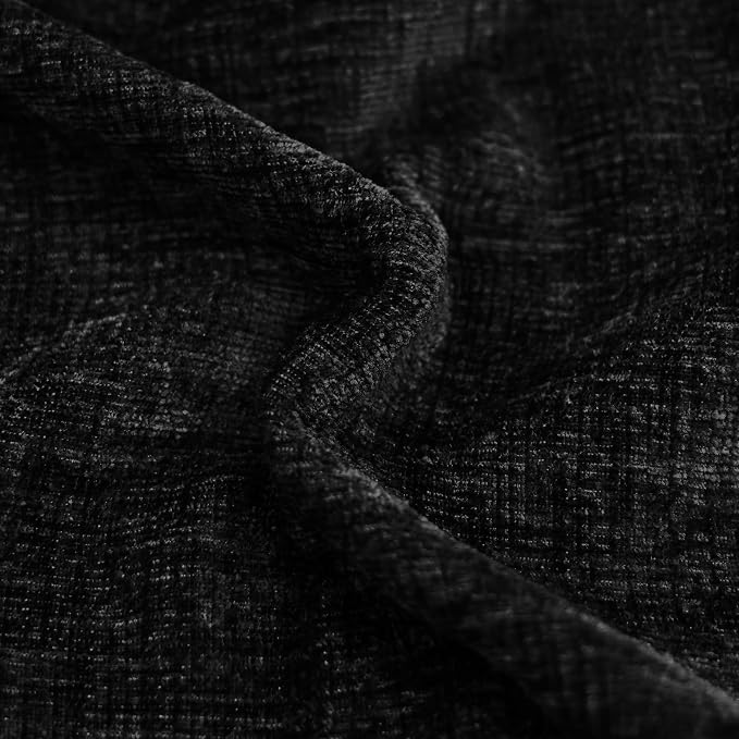 CaliTime Decorative Couch Throw Pillow Covers 18 X 18 Inches Black | Pack of 4 - Image 2