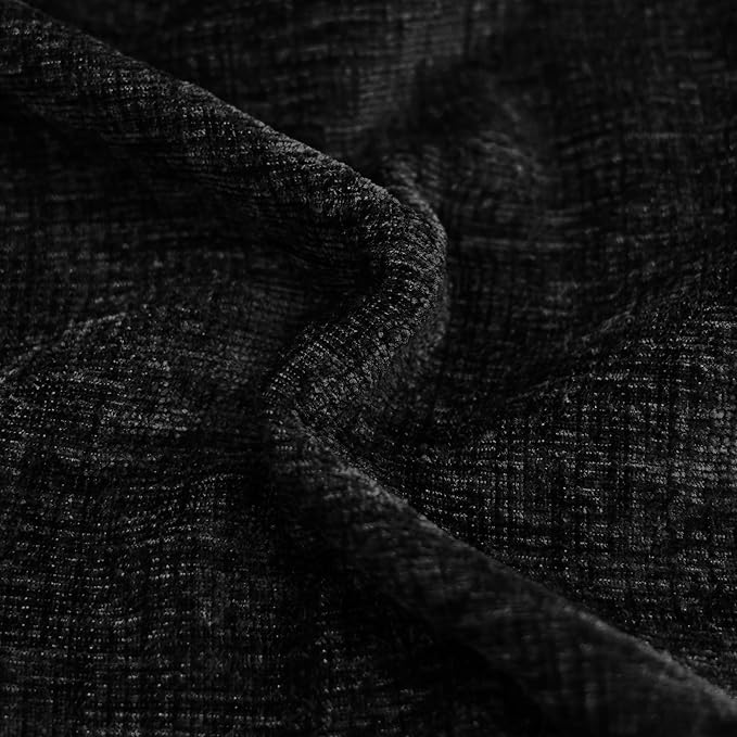 CaliTime Decorative Couch Throw Pillow Covers 22 X 22 Inches Black | Pack of 2 - Image 2