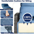 ZZW Outdoor Recliner Chair, Wicker Patio Recliners - Image 4