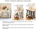 Doug and Cristy Designs Aztec A-Frame Side Table; Reclaimed Wood End Table - Image 4