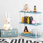 Furinno TURN-N-TUBE Storage Shelves, 3-Tier Book Shelf, Corner Shelf, Toolless - Image 7