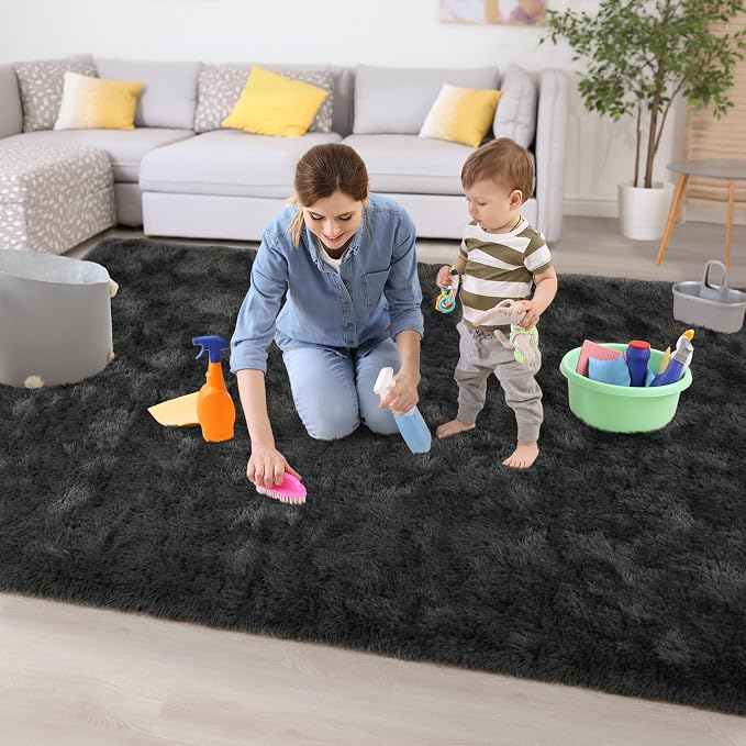 Chicrug Soft Area Rugs for Bedroom Living Room Plush Fluffy Rug 3x5 | Shag - Image 6