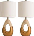 OYEARS 19" Table Lamps Set of 2, Boho Lamps - Image 8