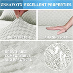 ZNSAYOTX Sectional Couch Covers, Stretch Jacquard Slipcovers - Image 5