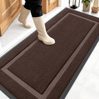 OLANLY Front Door Mat Outside 59x23, All-Season Heavy-Duty Rubber Doormat | by OLANLY