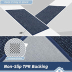 BEQHAUSE Dirt Trapper Door Mat 20" x 48", Non-Slip Washable Doormats, Low - Image 6
