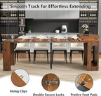 Extendable Dining Table with Charging Station, Convertible Folding Console Table - Image 4