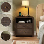 Oak&Sparrow Rattan Nightstand, 23.6'' Rattan End Table - Image 7
