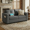 TYBOATLE 65" Small Couches for Bedroom, Mid-Century Modern Tufted Comfy by TYBOATLE
