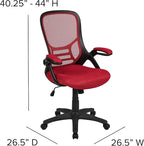 Flash Furniture Porter High Back Mesh Ergonomic Swivel Office Chair - Image 3