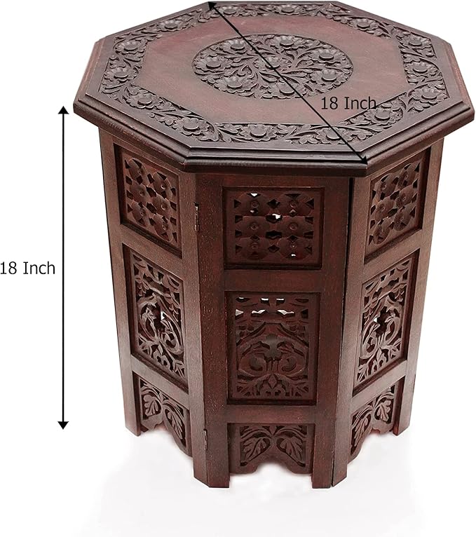 COTTON CRAFT Solid Wood Accent End Table - Image 3