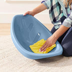 ECR4Kids Plastic Leaf Scoop Floor Rocker Seat, Classroom Furniture, Powder Blue - Image 11