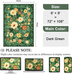 DUKINO 6x9 Area Rugs, Floral Washable Rug - Image 2