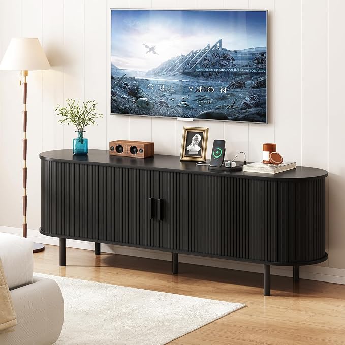ONBRILL 63" TV Stand with Power Outlet - Image 6