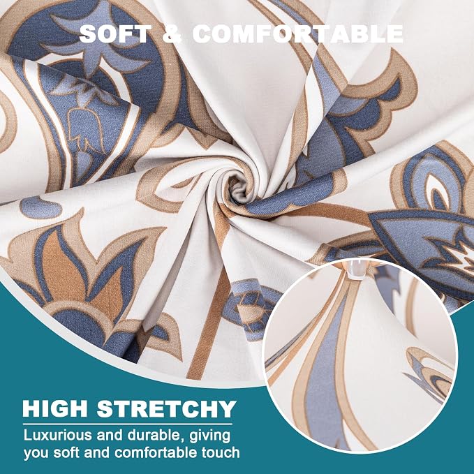 KRFOONN Wingback Chair Cover Slipcovers 2 Piece Stretch Wing Chair Covers - Image 5