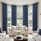 Navy Blue Curtains 38 Inch Wide - Image 6