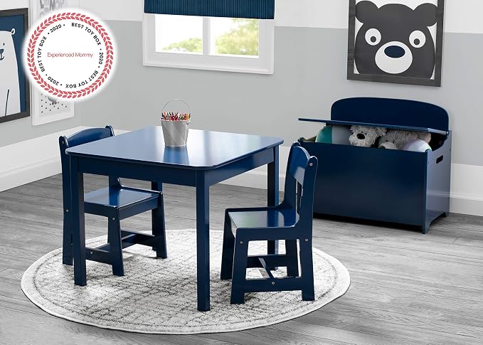 Delta Children MySize Deluxe Toy Box, Deep Blue - Image 6