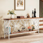 LITTLE TREE Sofa Table, 70.9 Inch Industrial Behind Couch Table - Image 6