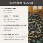 Black Washable Insect Area Rugs 8x10 - Image 7