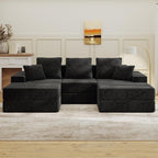 Living&Giving 101" U-Shaped Cloud Sectional Couch by LivingGiving