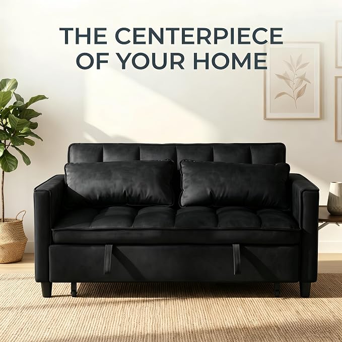 4 in 1 Convertible Sofa Bed, Pull Out Couch - Image 9