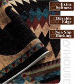 Rustic Cabin Area Rug for Bedroom 5x7, Machine Washable Lodge Bear Rug - Image 5