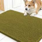OLANLY Dog Door Mat for Muddy Paws 30x17, Super Absorbent Chenille Mud Mat | by OLANLY