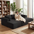 GRUSIGN 106" Oversized Sectional Boneless Sleeper Sofa Bed Couches by GRUSIGN