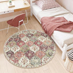 Lahome Moroccan Round Area Rugs, Washable Small Round Rug 3ft Non-Slip | - Image 4