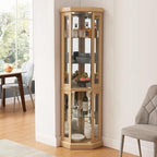 Glass Corner Display Cabinet - Image 3