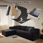ovios 104" Cloud Boneless Couch - Image 4