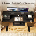 OffiGo U Shaped Electric Standing Desk - Image 6