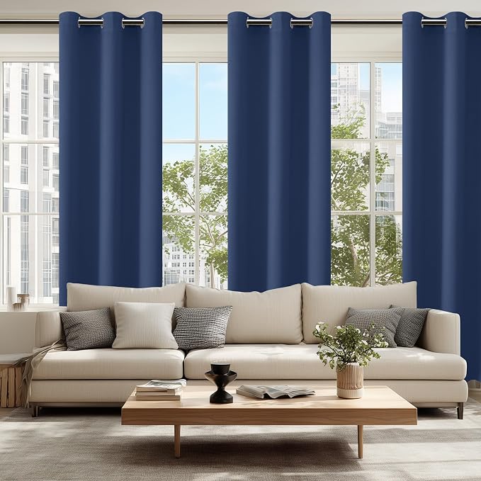 Blackout Curtains for Bedroom, 38 x 84 Inches Long, 2 Panels | Thermal - Image 6