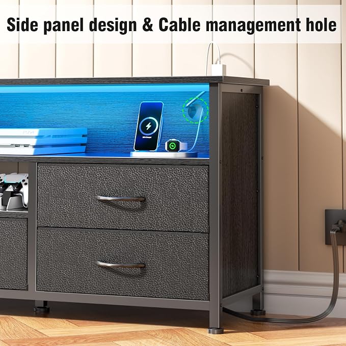 Furologee 63 Inch Entertainment Center Dresser - Image 4