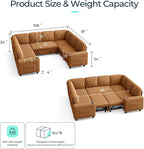LINSY HOME Sectional Sleeper Sofa - Image 2