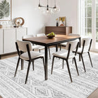 cotiled Boho 9x12 Area Rug for Living Room: Large Moroccan Washable Rug | Stain - Image 7
