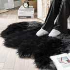 MIULEE Fluffy Area Rug 3x5 ft Faux Fur Sheepskin Rug - Image 6