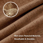 MIULEE 100% Blackout Linen Curtains - Image 3