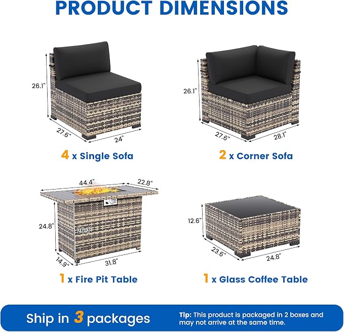 8-Piece Patio Furniture Set - Image 8
