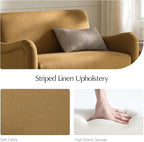 EcoHarbor Living 50.5" Mid-Century Modern Couch, Upholstered Sofa - Image 4