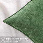 decorUhome Summer Couch Euro Sham Throw Pillow Covers 24x24 Set of 2, - Image 9
