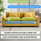Oprisen 86" Modular Sectional Sofa, Comfy Cloud Couch Sectional Sofa, Chenille - Image 3