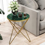 HLR Modern Round Side Table, End Table by HomeDeservesaRelaxLiving