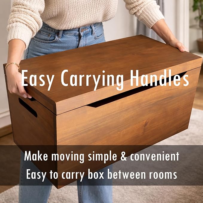 Fully Assembled, Solid Wood Storage Chest - Image 7