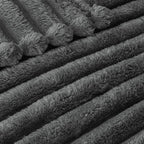 Exclusivo Mezcla Striped King Size Fleece Blanket - Image 4