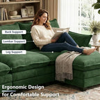 U Shaped Modular Sectional Sofa, Cloud Couch - Image 6
