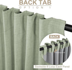 Faux Linen Total Blackout Curtains - Image 3
