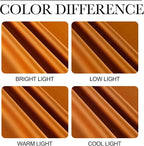NICETOWN Room Darkening Orange Curtains 63 inches Long - Image 5
