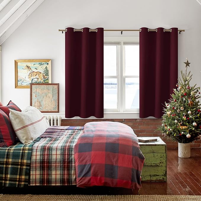 Blackout Curtains for Bedroom, 38 x 54 Inch 2 Panels | Thermal Insulated & - Image 6